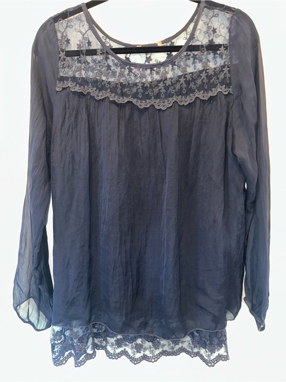 Italian  100% Silk Blouse